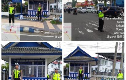Cegah Kejahatan 3C, Polantas Patroli di Seputaran Pos Lantas Simpang Skip