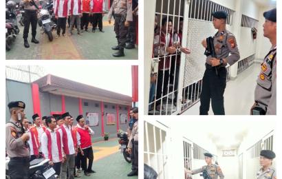 35 Tahanan di Kawal Polresta Bengkulu Menuju Persidangan di Pengadilan 