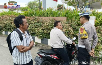 Polantas Edukasi dan Teguran Yang Simpatik Terhadap Pelanggar Lalu Lintas