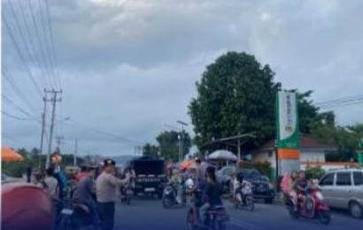 Sat Intelkam Polres Seluma Monitoring Pasar Kaget