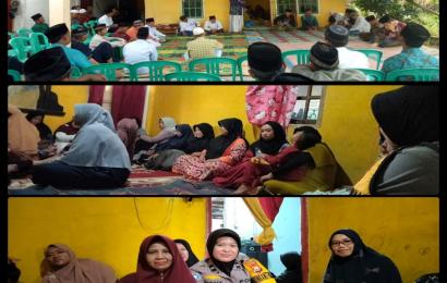 Bhabinkamtibmas, Sambang Duka di Rumah Warga Binaan yang Meninggal Dunia 