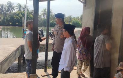 Sat Polairud Polres BS Patroli ke Wisata Pantai Pasar Bawah Manna, Wujudkan Kamtibmas kondusif  