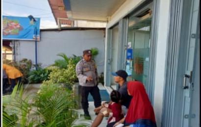 Patroli Dialogis, Personel Polsek Seluma Sambangi Bank BRI Kelurahan Pasar Tais 