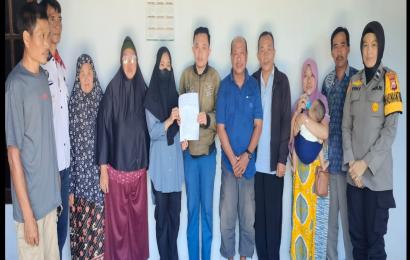Perselisihan Antar Warga, Bhabinkamtibmas Polsek Kampung Melayu Gelar Problem Solving