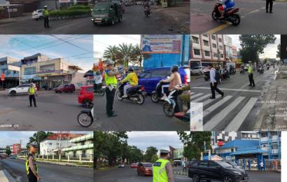 Ciptakan Arus Lalin Lancar di Pagi Hari Sat Lantas Polresta Bengkulu Gelar Patroli 