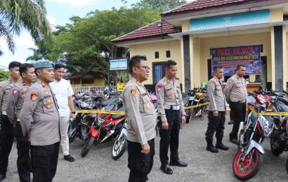 Operasi Keselamatan Nala 2024 Polres Bengkulu Selatan, 53 Motor Knalpot Racing Diamankan