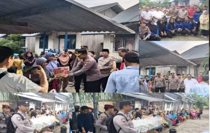 Bulan Suci Ramadhan, Kapolresta Bengkulu Berbagi Takjil di Perumahan Nelayan 