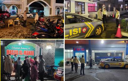 Personel Polsek Ratu Samban, Patroli Monitoring Pantau Aktivitas Masyarakat