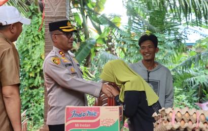Pasca Gempa, Kapolres BS Bersama Dandim 0408 BSK  BPBD Beri Bantuan Kepada Warga Terdampak