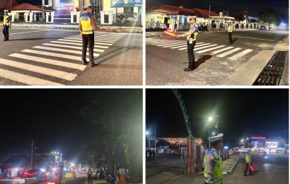 Sat Lantas Polresta Bengkulu Patroli Pengamanan Shalat Tarawih, dan Antisipasi 3C di Lingkungan Masjid 