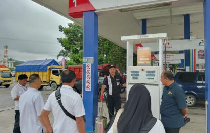Antisipasi Kecurangan, Personel Sat Intelkam Polres Kepahiang dan Disperindag Cek SPBU