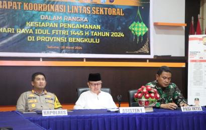 Siapkan Pengamanan Lebaran 2024, Polres Seluma Ikuti Rakor Lintas Sektoral Operasi Ketupat Nala