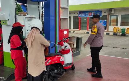 Antisipasi Penyimpangan BBM, Polsek Kota Manna  Polres BS  Cek  dan Pengawasan SPBU Ibul  
