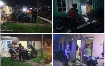 Personel Sat Samapta Polresta Bengkulu Patroli  di Kawasan Penduduk Ciptakan Kamtibmas Kondusif 