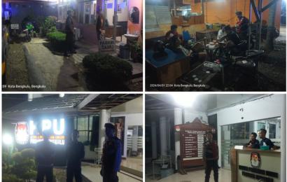 Sat Samapta Polresta Bengkulu Patroli di Bawaslu dan KPU 