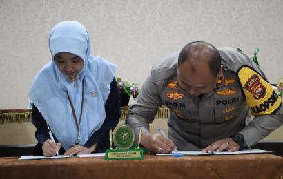Polres Kepahiang dan Pengadilan Agama Tandatangani Nota Kesepahaman dan Perjanjian Kerja