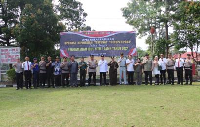 Pimpin Apel Gelar Pasukan Ops Ketupat Nala 2024, Kapolres Kepahiang Komitmen Ciptakan Lebaran Aman, Nyaman dan Tenang