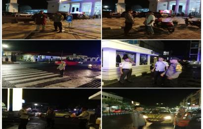 Berikan Pengamanan, Personel Polsek Ratu Samban Patroli Keliling Sambangi Obvit dan Pemukiman Warga 