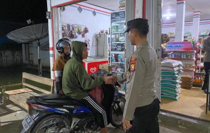 Polsek Nasal Patroli Obvit, Sampaikan Imbauan Kamtibmas  
