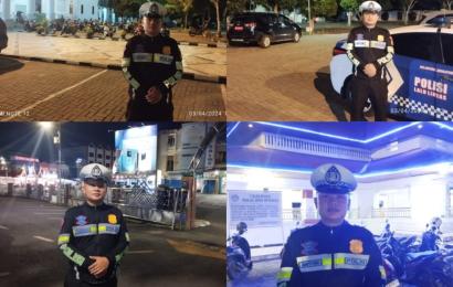 Ciptakan Rasa Aman Saat Ibadah, Satlantas Pengamanan di Masjid Agung At-Taqwa dan Masjid Jamik 
