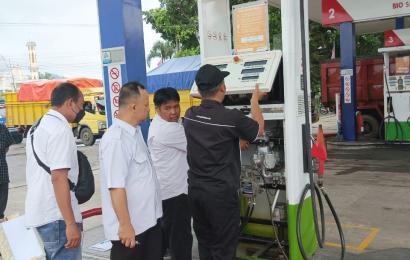 Jelang Hari Raya Idul Fitri, Satintelkam Polresta Bengkulu Terus Melakukan Pengecekan BBM di SPBU 