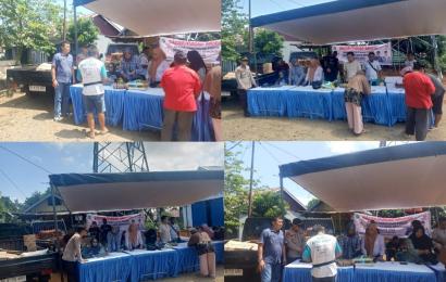 Bhabinkamtibmas Polsek Ratu Agung Lakukan Pengaamanan Pasar Murah 