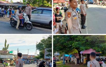 Polsek Muara Bangkahulu Patroli Pengamanan Pasar Takjil di Seputaran  Wilkum 