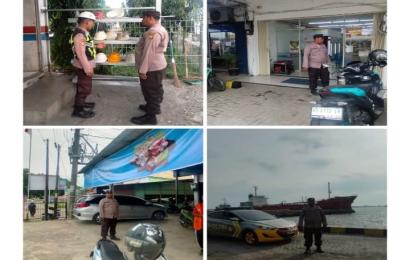 Patroli di Seputaran Pelabuhan, Polsek KSKP Pulau Baai Ciptakan Kamtibmas Aman 