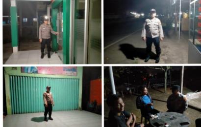 Cegah Gangguan Kamtibmas, Polsek KSKP Pulau Baai Patroli Seputaran Pelabuhan 