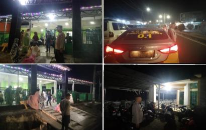 Ciptakan Sitkamtibmas Aman, Polsek Kampung Melayu Laksanakan Pengamanan Shalat Tarawih 