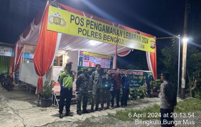 Pospam Bungamas Lakukan Turlalin Pemudik yang Melintas 