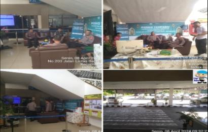 Unit Propam Polsek Selebar Laksanakan Pengamanan dan Pelayanan di Posko Terpadu Bandara Fatmawati 