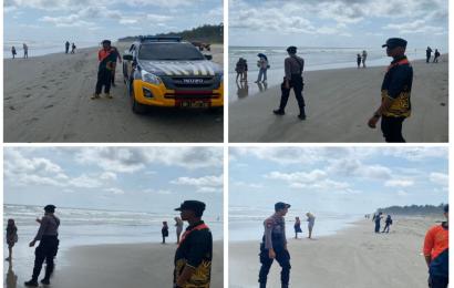 Personel Satsamapta Polresta Bengkulu Patroli di Seputran Pantai Panjang Sampaikan Imbauan Kamtibmas  