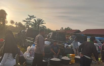 Anggota Polsubsektor Ilir Talo Laksanakan Sambang Pasar, Sampaikan Imbauan Kamtibmas 