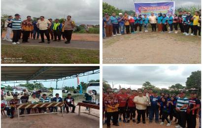 Ciptakan Harkamtibmas, Polresta Bengkulu Lakukan Pengamanan Pembukaan Champions Bola Volly Sumur Dewa Cup 1