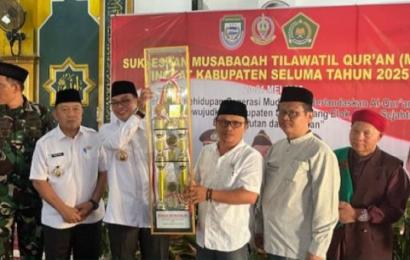 Penutupan kegiatan MTQ tingkat Kabupaten Seluma tahun 2025. (Inspirasinews)