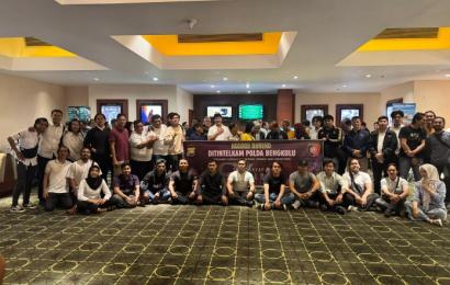 Ditintelkam Polda Bengkulu Gelar Nobar Bersama Mahasiswa, Ormas, dan Media.