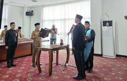 Wabup Kaur Pimpin Pelantikan Pejabat Eselon III dan Kepala UPTD