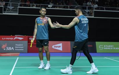 Fajar/Rian Melaju ke 16 Besar Singapore Open 2025