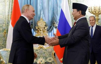 Prabowo saat Melakukan Pertemuan dengan Presiden Rusia Vladimir Putin, di Rusia 1 Agustus 2024.