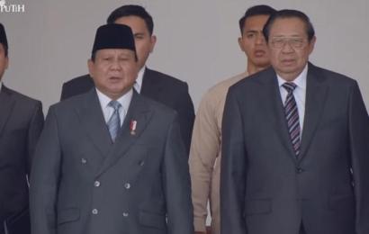 Presiden RI Prabowo Subianto dan Presiden Ke-6 RI Susilo Bambang Yudhoyono