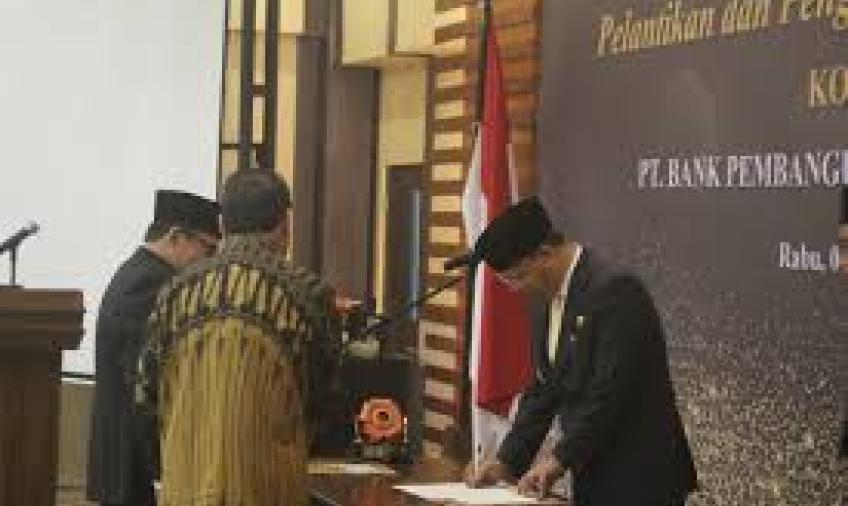 Dewan Komisaris Bank Bengkulu di Lantik Gubernur Rohidin Mersayh 