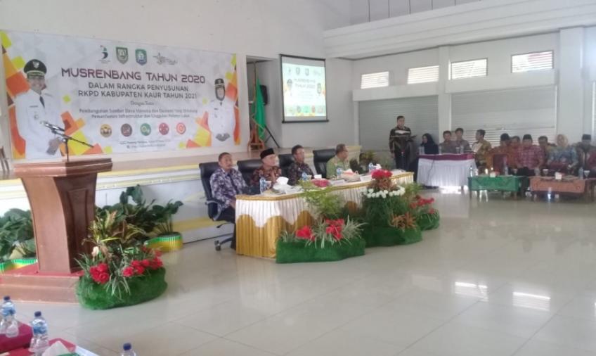 Saat melaksanakan Musrenbang di Kabupaten Kaur 