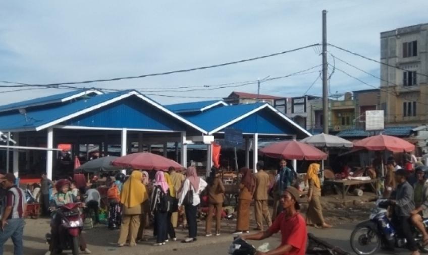 Penertiban di Pasar Panorma 