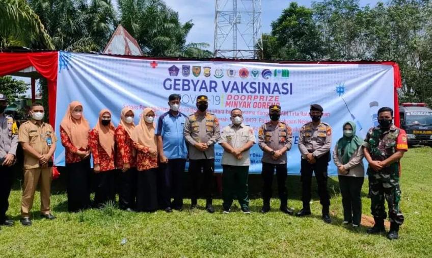 Kunjungi Pos Vaksinasi, Kapolres BU Sampaikan Apresiasi