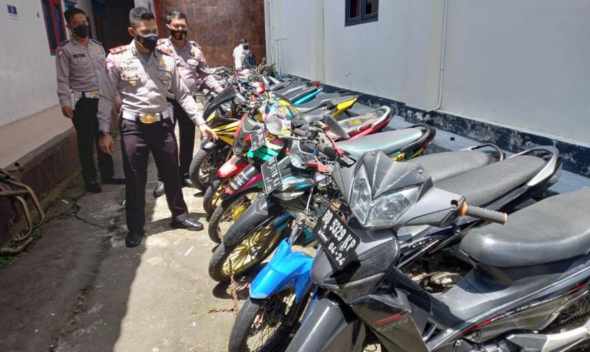 Polres RL Kembalikan Kendaraan Balap Liar Setelah Lebaran