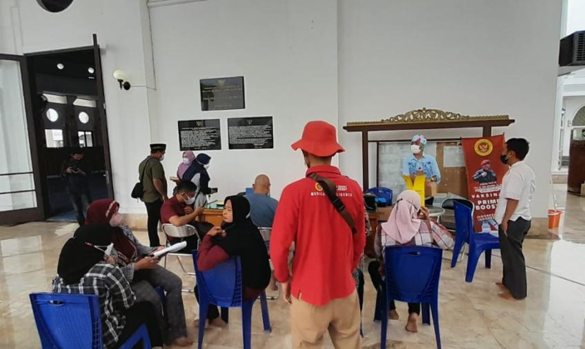 Percepatan Capaian Vaksinasi di Kota Bengkulu Selama Ramadhan, Binda Bengkulu Sasar Jamaah Masjid At Taqwa 