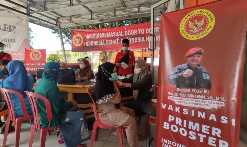 BIN Gelar Vaksinasi di Kantor Pos Cabang Utama, Serempak dengan Pembagian BLT Minyak Goreng
