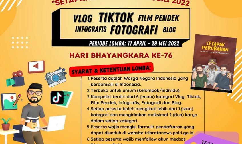 Ayo Ikuti Lomba Kreasi “Setapak Perubahan” Polri!