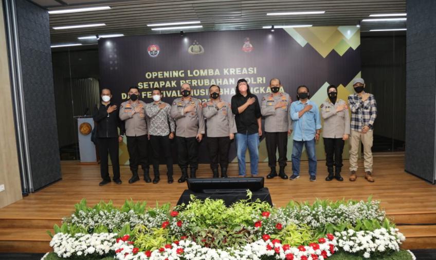 Polri Gelar Lomba Kreasi Setapak Perubahan dan Festival Musik Bhayangkara